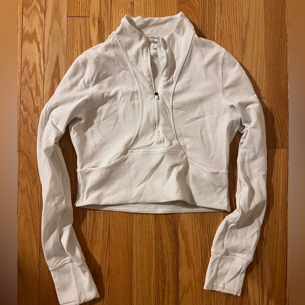 90 Degree By Reflex White Quarter-Zip Sweatshirt